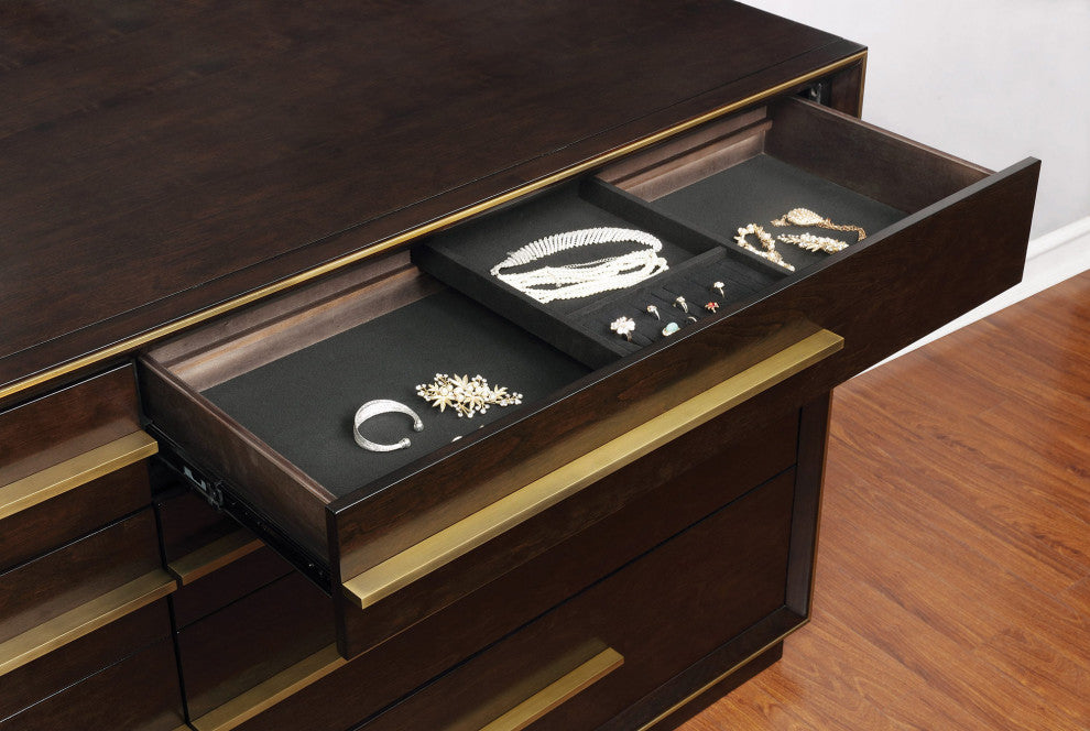 8-Drawer Dresser Smoked Peppercorn