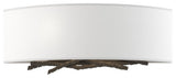 Brindille Sconce, Dark Smoke Finish, Natural Anna Shade