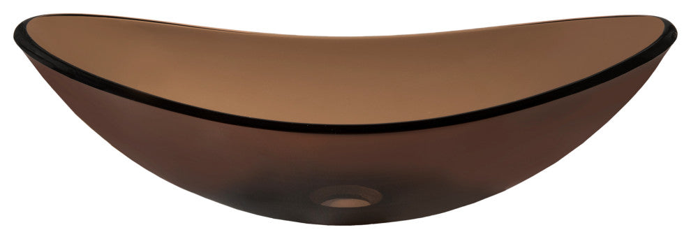 Topia Glass Vessel Sink and Faucet Set, Oil Rubbed Bronze
