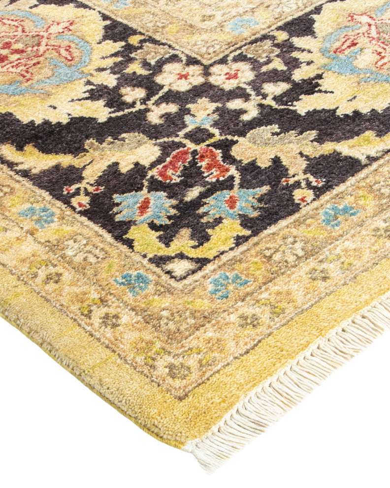 Eclectic, One-of-a-Kind Hand-Knotted Area Rug Green, 10'0"x16'0"