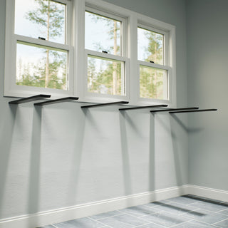 Countertop Support Bracket Cabinet Side Wall Bracket, 24", Right Angle