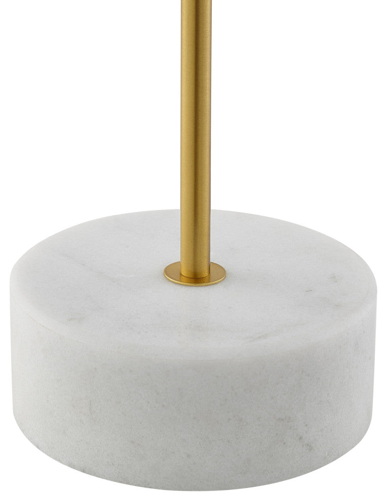 Inspired Home Brileigh Table Lamp, Marble Stone Base, Brass
