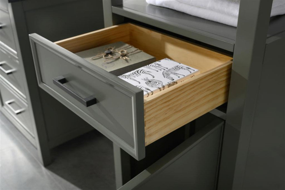 WLF2121 Linen Cabinet, Pewter Green