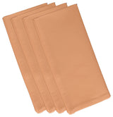 Solid Print Napkin, Peach, Set of 4