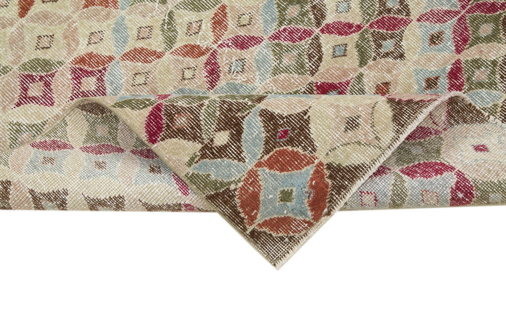 Rug N Carpet - Handwoven Oriental 3' 8'' x 8' 11'' Low Pile  Vintage Rug