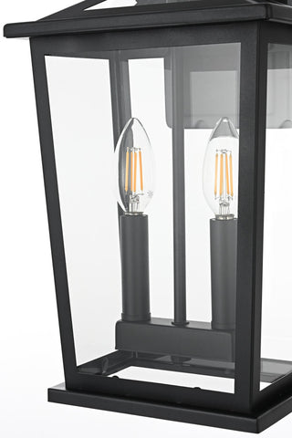 Home Living 8.5" Outdoor Wall Sconce, Black