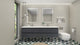Belli 84" Double Sink Wall Mount Vanity Set, High Gloss Gray, Glossy White Top