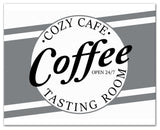 Cozy Cafe Coffee 16x20 Canvas Wall Art