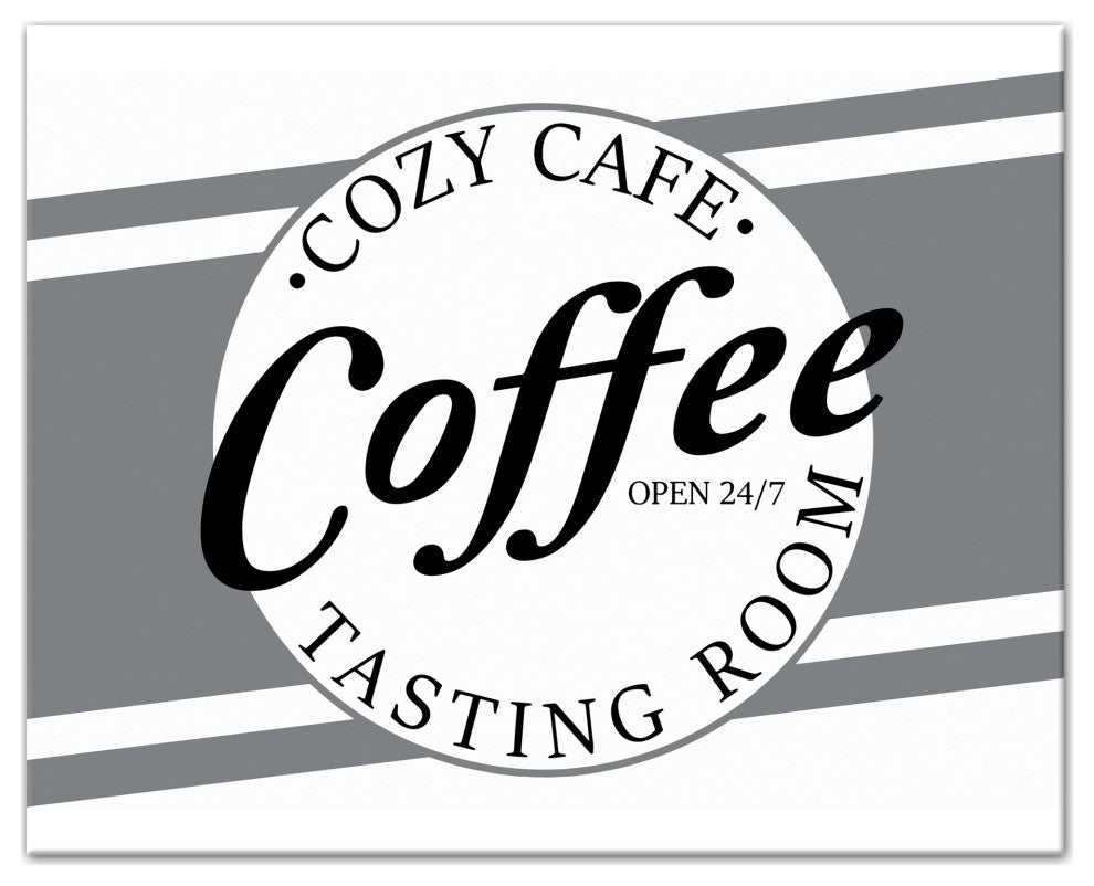 Cozy Cafe Coffee 16x20 Canvas Wall Art