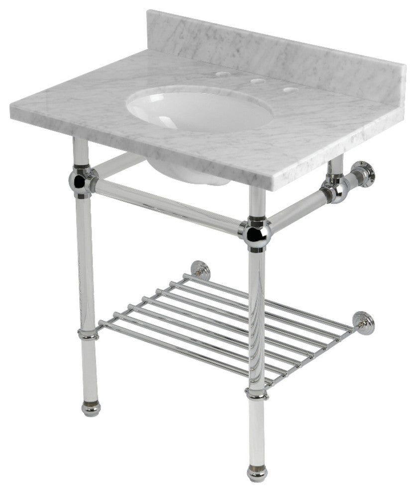 KVPB30MAB1 30" Console Sink with Acrylic Legs (8-Inch, 3 Hole)
