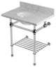 KVPB30MAB1 30" Console Sink with Acrylic Legs (8-Inch, 3 Hole)