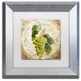 Color Bakery 'Tuscany Table Blanc' Art, Silver Frame, White Matte, 11"x11"