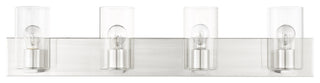 Livex Lighting Zurich 4 Light Brushed Nickel Large Vanity Sconce