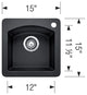 Blanco 440204 Diamond Silgranit II Bar Sink (Anthracite)
