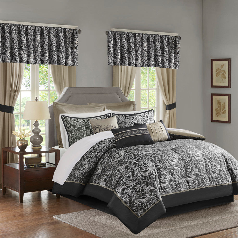 Madison Park Essentials Brystol 24-Piece Traditional Room-in-a-bag Set