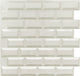 White Brick 3D Wall Panels, Set of 5, Covers 18 Sq Ft