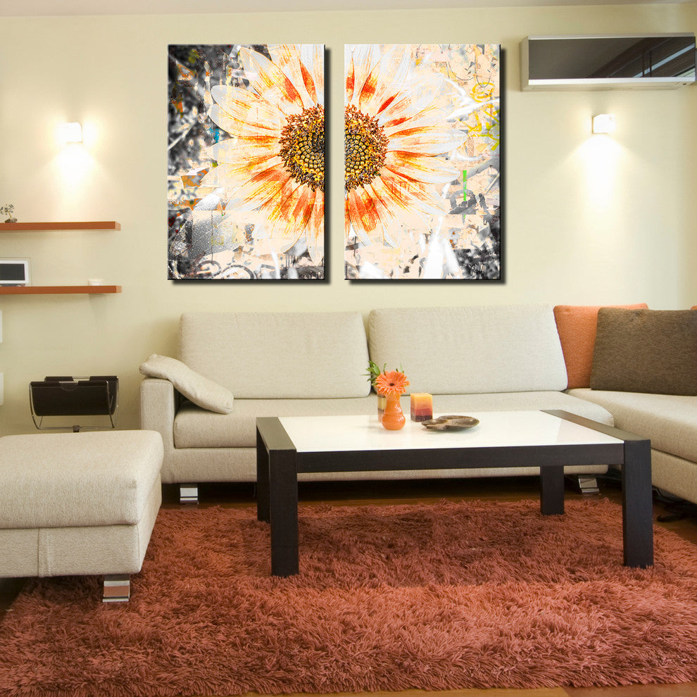 Painted Petals XC Canvas Art, 2-Piece Set