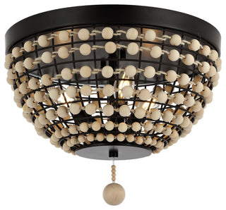 Safavieh Bolson Chandelier Natural Wood/Oil-Rubbed Bronze
