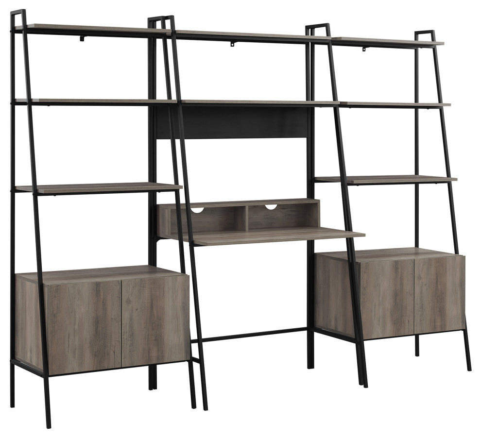 3-Piece Home Office Set - Grey Wash