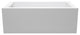 Cube Bath 11 60x32x21, Matte, Matte Black Overflow