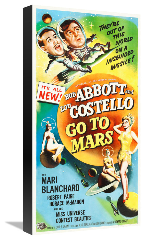 "Abbott & Costello - Go To Mars" Canvas by Hollywood Photo Archive, 11x22"