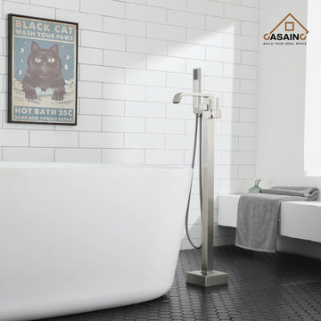 Freestanding Bathtub Faucet Tub Filler Shower Claw Foot Faucets Handheld Spout