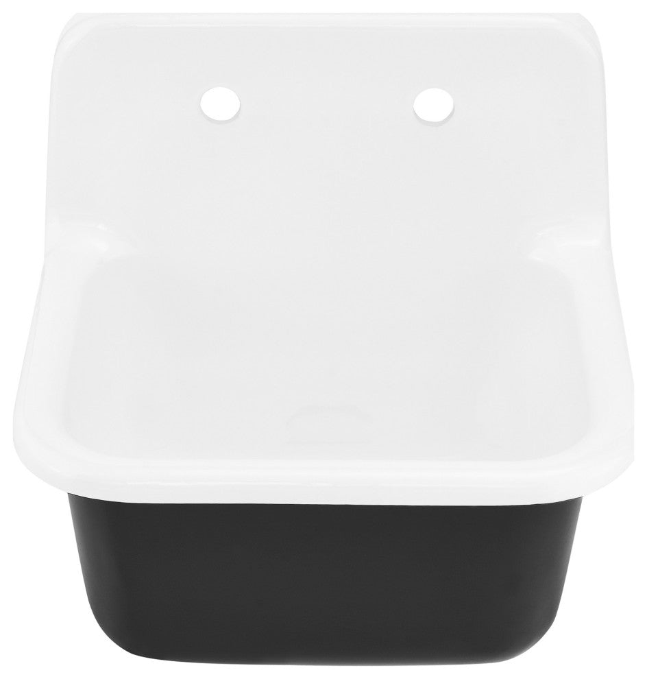 Loire 26" Wall Hung Cast Iron Bathroom Sink