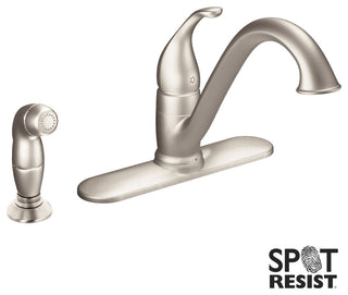Moen Camerist 1-Handle Low Arc Kitchen Faucet, Spot Resist Stainless