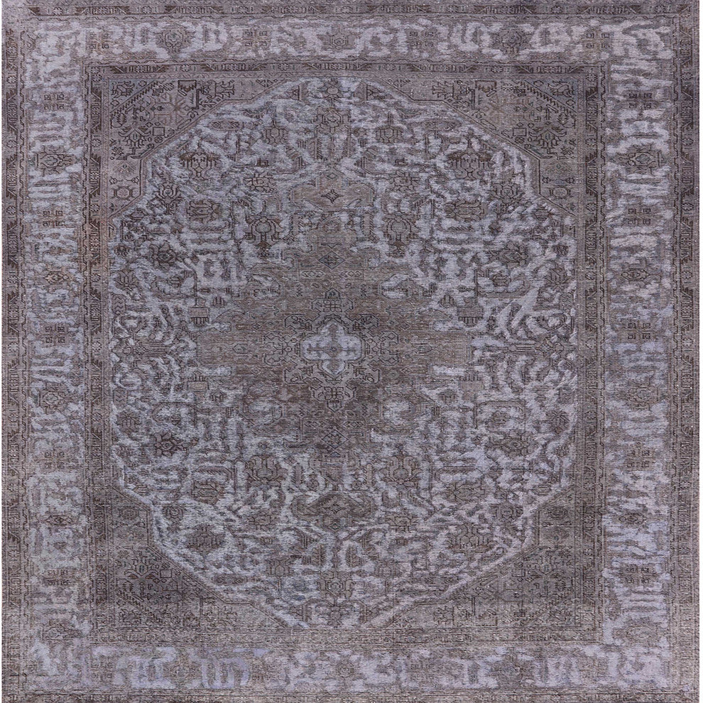 Ahgly Company Indoor Square Mid-Century Modern Area Rugs, 6' Square