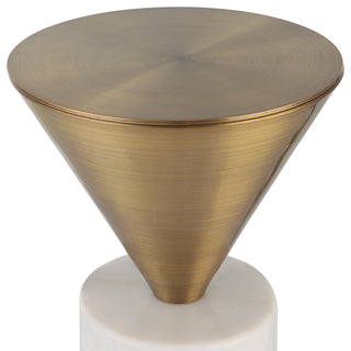 Uttermost 25250 Top Hat Brass Drink Table
