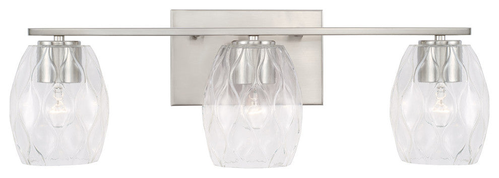 Capital Lighting 145331-525 Lucas 3 Light 24"W Bathroom Vanity - Matte Black