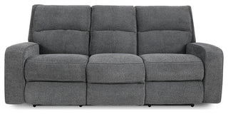 Polaris Slate Power Reclining Sofa and Recliner