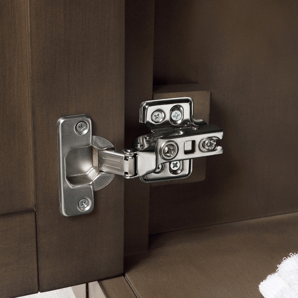Ove Decors Bailey 30" Single Sink Vanity, Almond Latte With Black Hardware