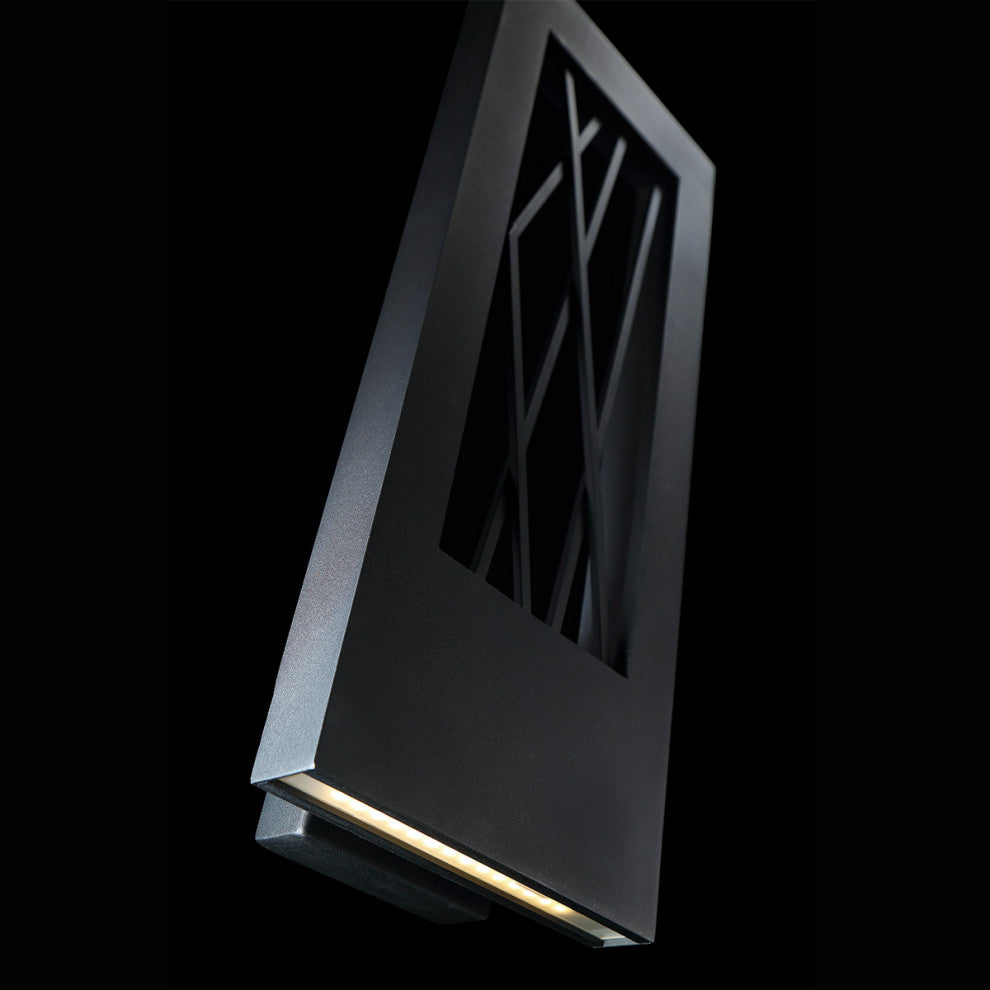 Twilight 21" LED Outdoor Wall-Light 3000K, Black