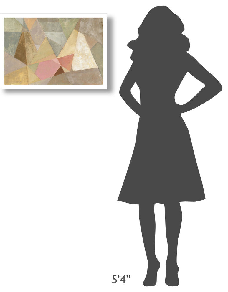 "Geometric Abstract" Digital Paper Print by Silvia Vassileva, 26"x18"