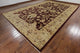 Palace Size Burgundy Peshawari Chobi Hand-Knotted Oushak Wool Rug, 12'x18'