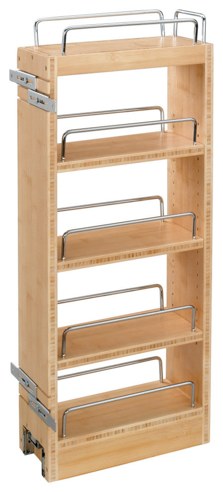 Wood Wall Cabinet Pull Out Organizer, 8"