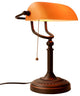 Classical vintage banker reading lamp for bedroom, study room, Orange