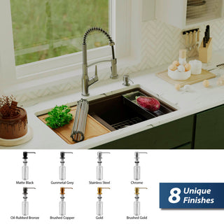 Karran SD25 Kitchen Soap/Lotion Dispenser, Stainless Steel