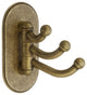 Triple Hook Self-Adhesive, Antique Brass