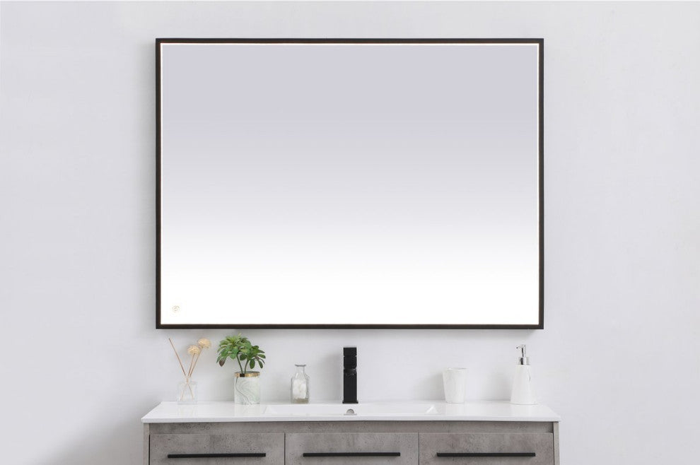 Modern Black Led Mirror