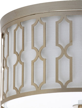Link 3-Light Metal Flush Mount, Soft Gold, 16.75"w