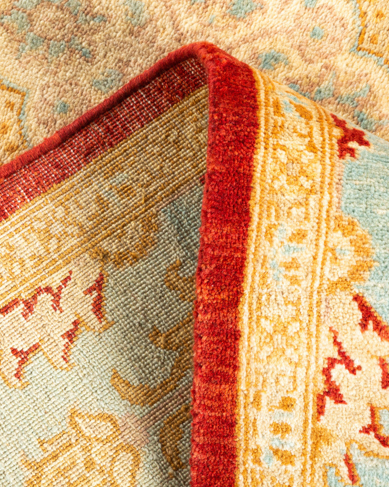 Caloocan One-of-a-Kind Hand-Knotted Area Rug Orange, 5'1"x7'4"