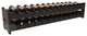 24-Bottle Scalloped Wine Rack, Pine, Black + Satin