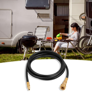12 FT 1/4-inch Low Pressure Propane Quick-Connect Hose 250PSI Max