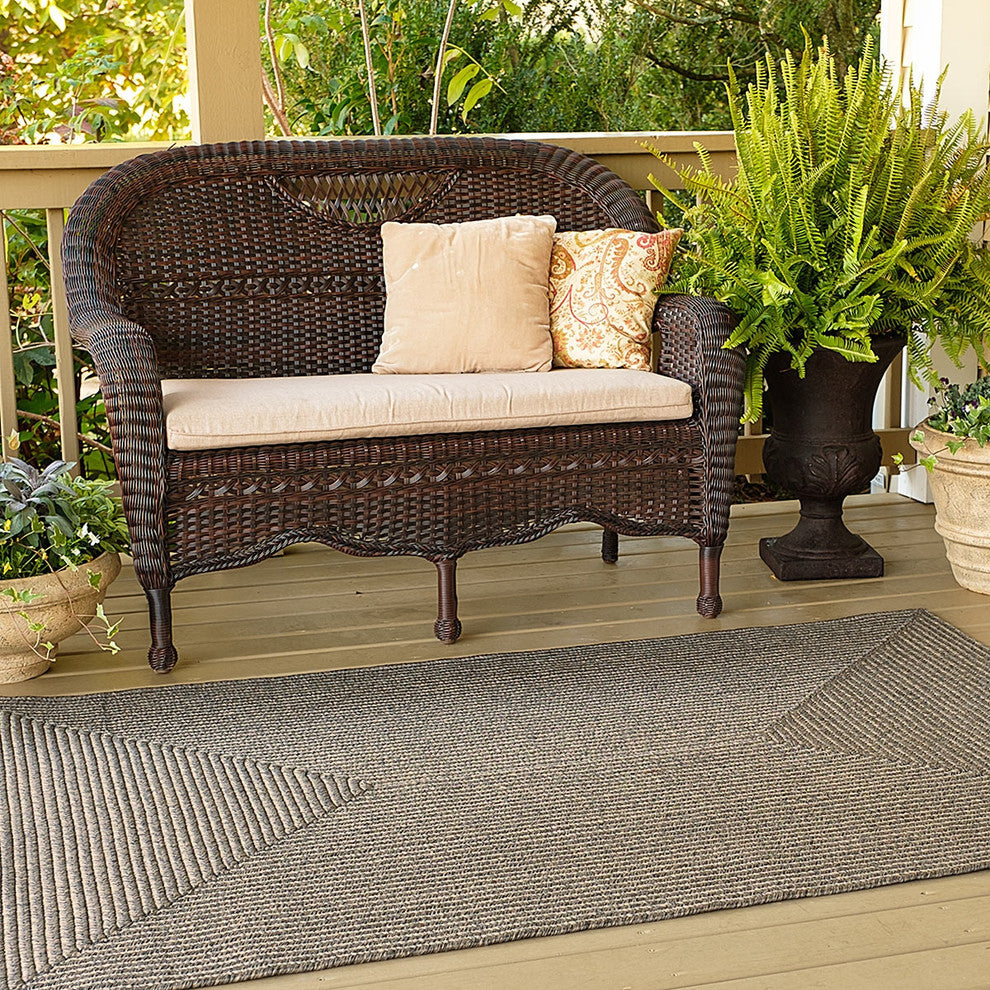 Homespice Decor 27 x 45" Rectangle Smoke Ultra Durable Braids