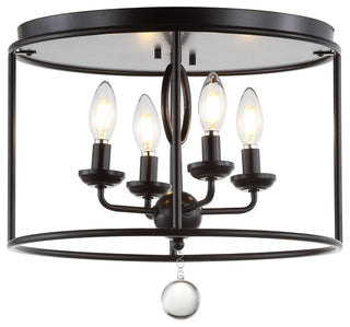 Alma 16" Metal LED Flush Mount, Oil Rubbed Bronze