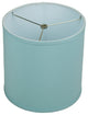 Fenchel Shades 11"x11"x11" Spider Attachment, Drum Lamp Shade, Linen Dusty Blue