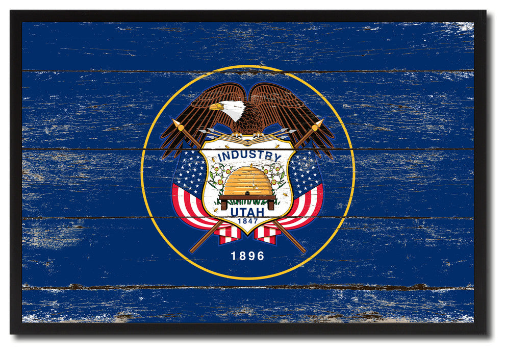 Utah State Flag Canvas Print, 28"x37"