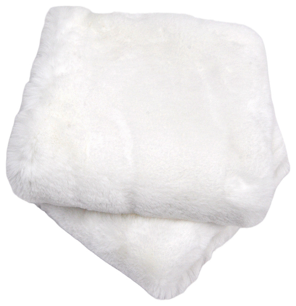 Heavy Faux Fur Throw Pillow Covers 2pcs Set, Erget, 20''x20''